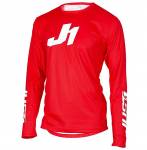maglia Just1  J-Essential Solid colore rosso
