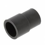 manicotto in gomma siliconica  lunghezza 40 mm / diametro interno 18 mm da un lato e 20 mm dall'altro colore nero