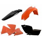 kit plastiche  colore arancio/nero - Ktm Exc f 520 2001-2002