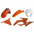 kit plastiche  colore arancio - Ktm Exc 125 2012-2013