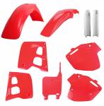 kit plastiche  colore rosso fluo - Honda Cr 125 1991-1992 - Honda Cr 250 1990-1991